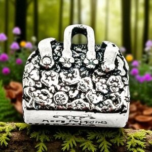 NWOT Solid sterling silver, cute handbag, charm, compatible with moments Jewelry